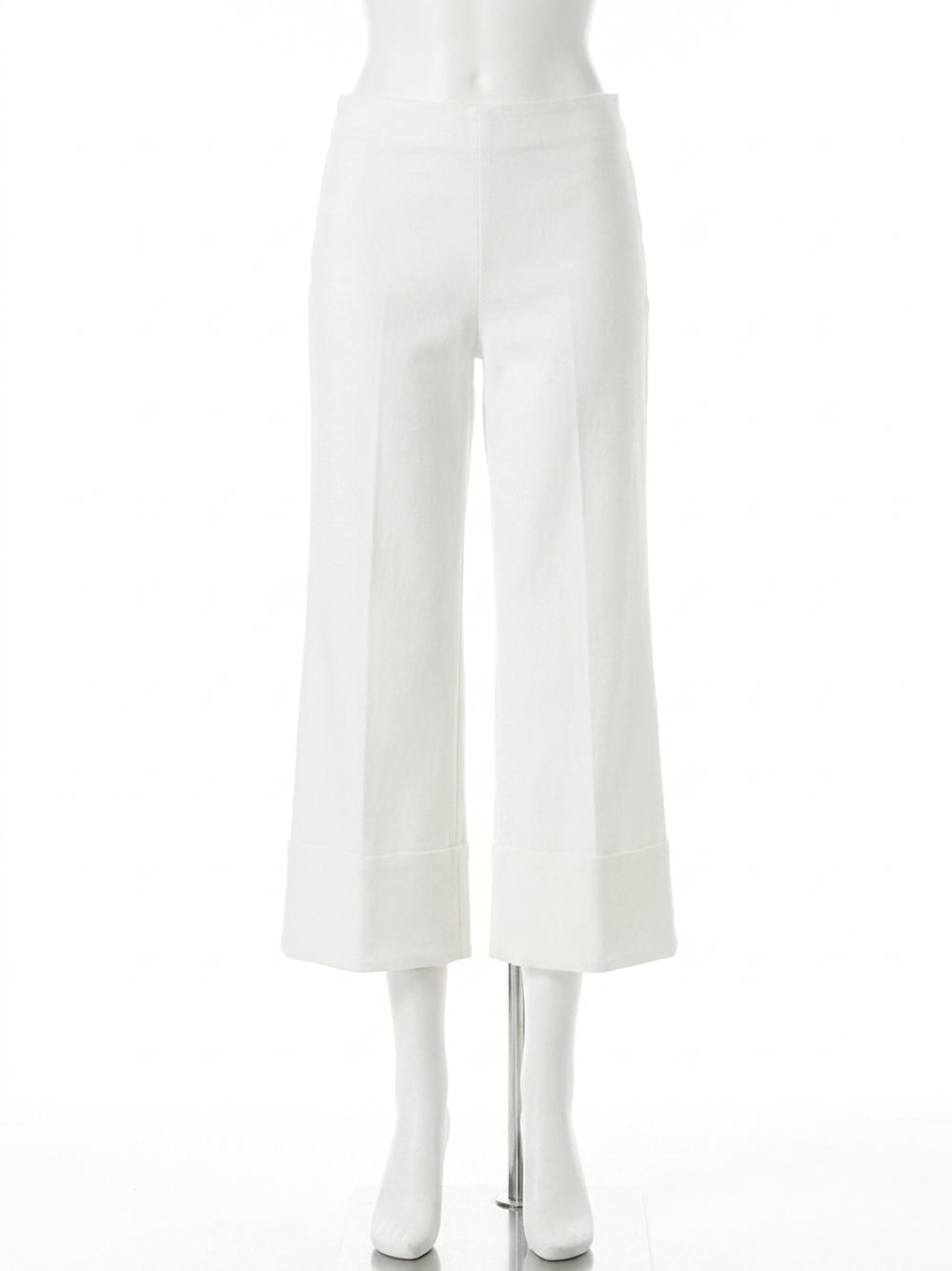 NEW FIFTEEN TWENTY regina cuff cropped pants in off white
